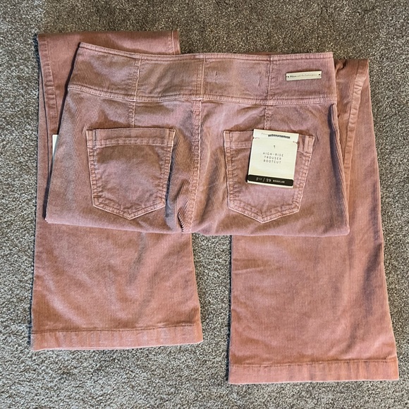 Get your retro Barbie on! Rose Pink corduroy flares - NWT Anthropologie Pilcro - Picture 2 of 7